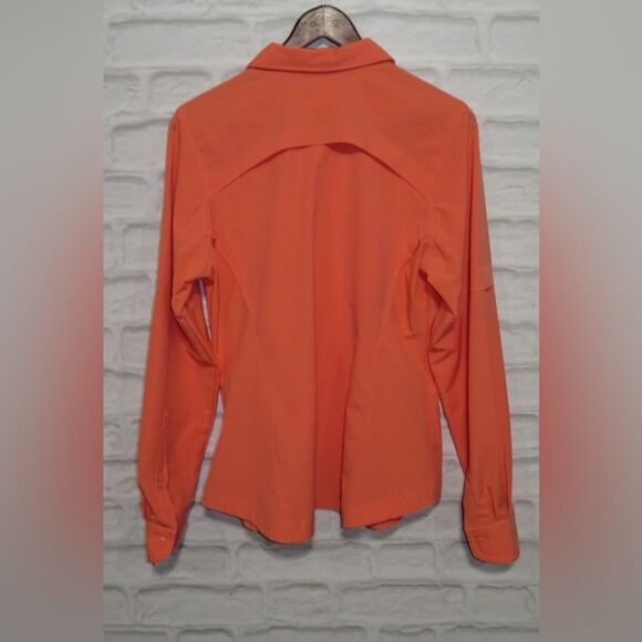 Salmon colour Columbia casual down button - Picture 4 of 5